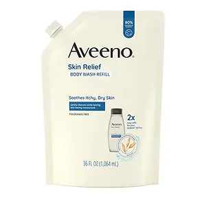 Aveeno Skin Relief Fragrance-Free Body Wash Refill with Oat