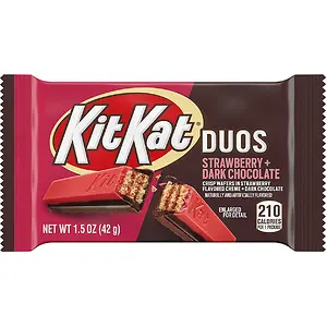 Kit Kat Duos Dark Chocolate and Strawberry Creme Wafer Candy 24-Count