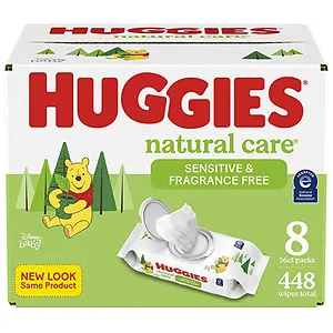 HUGGIES Natural Care Sensitive Baby Diaper Wipes