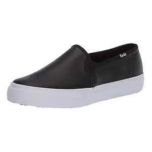 Keds Womens Double Decker Leather Slip on Sneaker