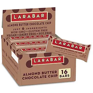 Larabar Almond Butter Chocolate Chip, Vegan Bars, 16 ct