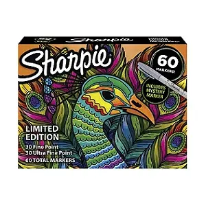Sharpie Permanent Markers, Limited Edition Set, 60 Count