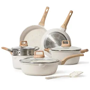 Carote Pots and Pans Set, 10-Pcs Nonstick Cookware