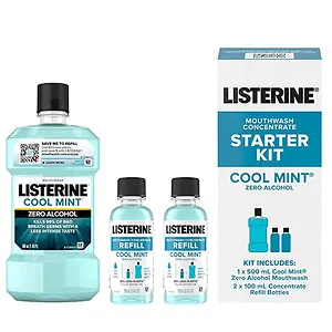 Listerine Zero Alcohol Mouthwash Concentrate Starter Kit