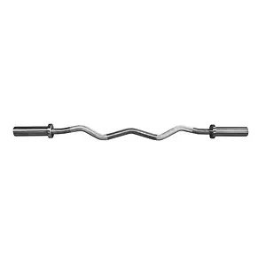 Signature Fitness Olympic Curl Barbell, 48 inch
