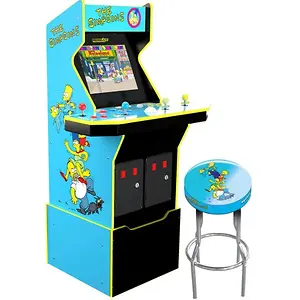 Arcade1Up The Simpsons 30th Edition Arcade with Matching Stool
