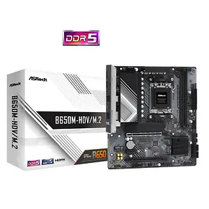 ASRock B650M-HDV/M.2 AM5 Micro ATX Motherboard