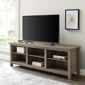 Walker Edison Wren Classic 6 Cubby TV Stand for TVs up to 80-in