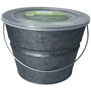 Mainstays 30oz Outdoor Citronella Candle, Galvanized Gray