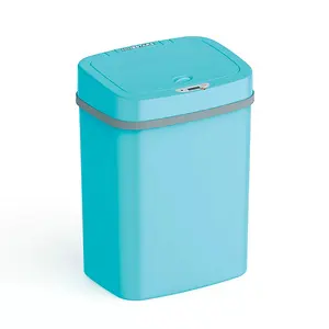 Nine Stars 3.2 Gallon Trash Can Plastic Touchless Trash Can