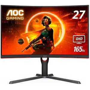 AOC CQ27G3S 27-inch QHD 2K Frameless Curved Gaming Monitor