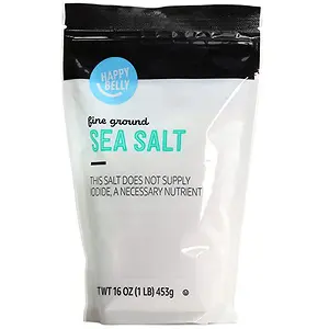 Happy Belly Sea Salt, Fine Ground, 16 Ounces