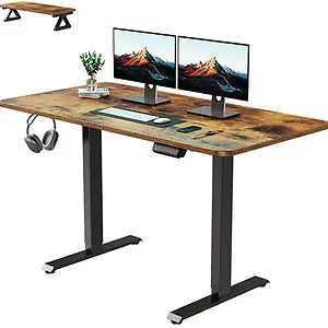 Marsail Electric Standing Desk with Monitor Stand