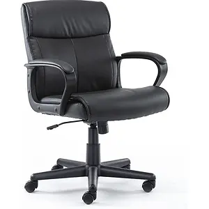 Mid-Back Office Computer Desk Chair with Armrests, Adjustable Height
