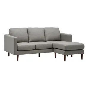 Rivet Revolve Modern Upholstered Sofa with Reversible Chaise
