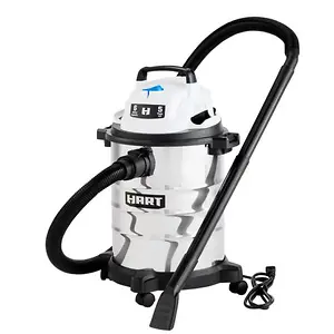 Hart 6 Gallon Stainless Steel 5HP Wet/Dry Vacuum
