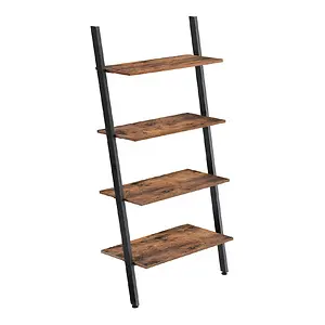 VASAGLE ALINRU Ladder Shelf 4-Tier Bookshelf Storage Rack