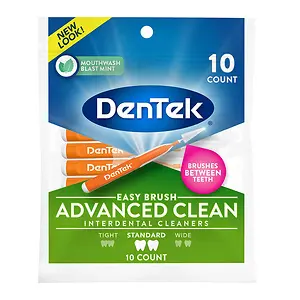 DenTek Easy Brush Advanced Clean Interdental Cleaners, Standard