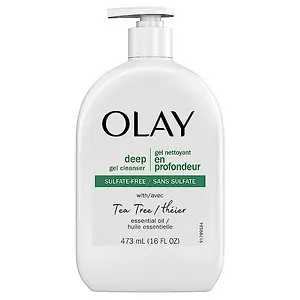 Olay Deep Gel Cleanser with Tea Tree Essential Oil, 16 Oz