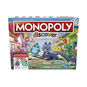 Monopoly Discover Board Game 2-Sided Gameboard