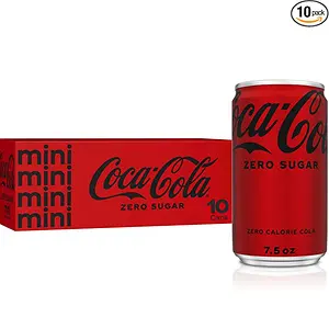 Coke Zero Sugar Diet Soda Soft Drink, 7.5 fl oz, 10 Pack