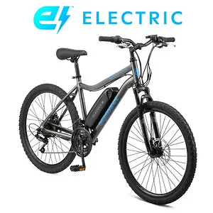 Schwinn 26" Boundary Electric Mountain Bike, 18 Speeds, 250w Motor