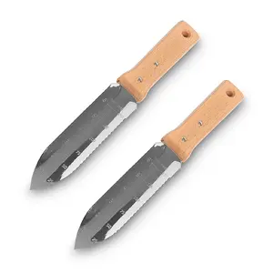 Nisaku The Original Japanese Stainless Steel Weeding Knife | 2-Pack
