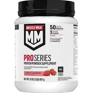 Muscle Milk Pro Series Protein Powder, Strawberry, 2 Pounds