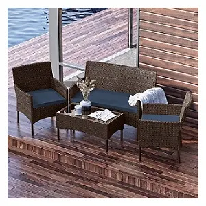 Nestl 4-Piece Patio Conversation Set