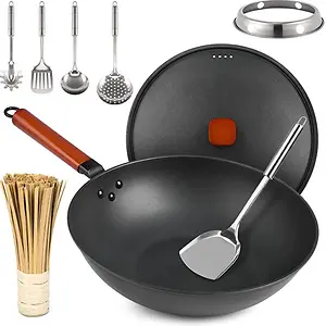 Bretor Wok Pan with Lid