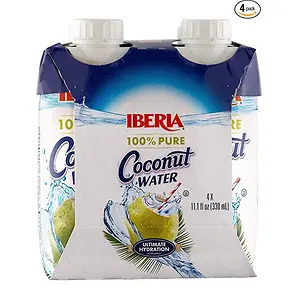 Iberia 100% Natural Coconut Water 11.1 Oz (Pack Of 4)