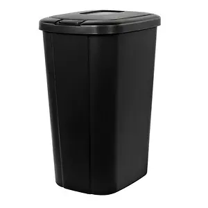 Hefty 13.3 Gallon Plastic Touch Top Kitchen Trash Can