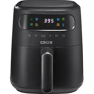 CRUX - 3-qt. Digital Air Fryer Kit with TurboCrisp - Black