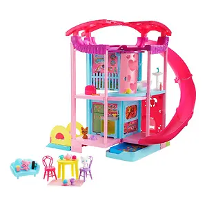 Barbie Dollhouse Chelsea Playhouse w/Transforming Areas