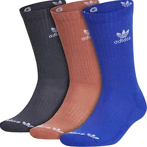 adidas Originals Trefoil Cushioned Crew Socks (3-Pair)