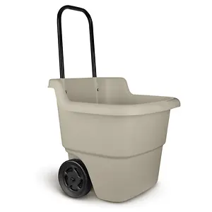 Suncast 15 Gallon Resin Rolling Lawn and Utility Cart