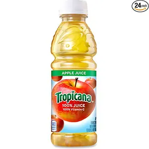 Tropicana Apple Juice, 10 Fl Oz, Pack of 24