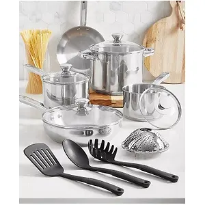 Tools of The Trade Stainless Steel 13-Pc. Cookware Set