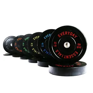 BalanceFrom Olympic Bumper Plate 370 lbs Set