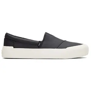 Toms Women's Black and White Matte Fenix Slip On Sneaker Shoe