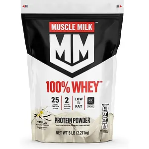 Muscle Milk 100% Whey Protein Powder, Vanilla, 5 Pound