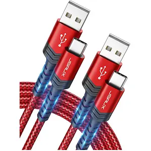 JSAUX USB-C to USB-A 3.1A Fast Charging Cable 6.6ft, 2-Pack