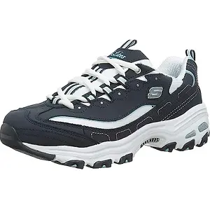 Skechers Women's D'Lites-Life Saver Memory Foam Lace-up Sneaker
