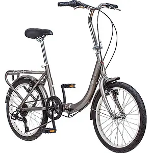 Schwinn Loop Adult Folding Bike, 20-inch Wheels, 7-Speed Drivetrain