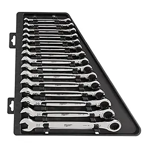 Milwaukee MLW48-22-9516 Ratcheting Combination Wrench Set Metric