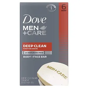 Dove Men+Care Body Soap and Face Bar Pack of 6