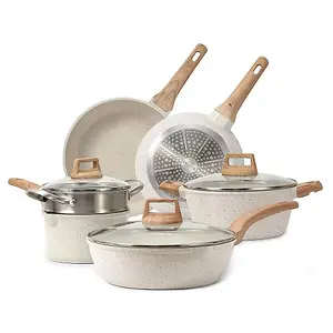 Carote Nonstick Pots and Pans Set 10 Pcs Cookware Sets
