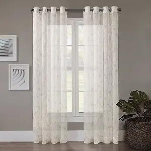 Regal Home Crushed Voile Sheer Grommet Top Curtain Panel