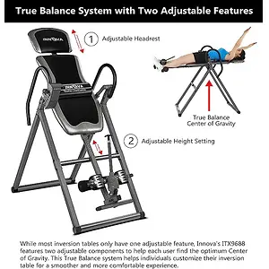 Innova Inversion Table with Adjustable Headrest