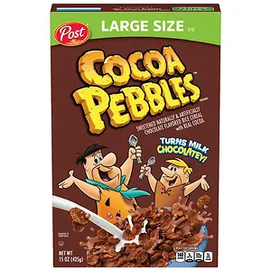 Post Cocoa Pebbles Cereal, 15 Oz